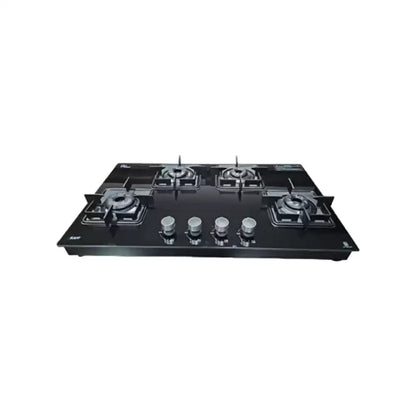 Kaff CTS 69 4B AI 69 cm Slim Line Design 4 Brass Burner Auto Ignition Cooktop - Black By Kaff super brands