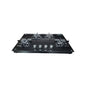 Kaff CTS 69 4B AI 69 cm Slim Line Design 4 Brass Burner Auto Ignition Cooktop - Black By Kaff super brands