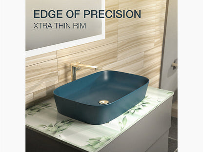 ModernLife Edge™ 60 cm rectangular vessel bathroom sink, no overflow