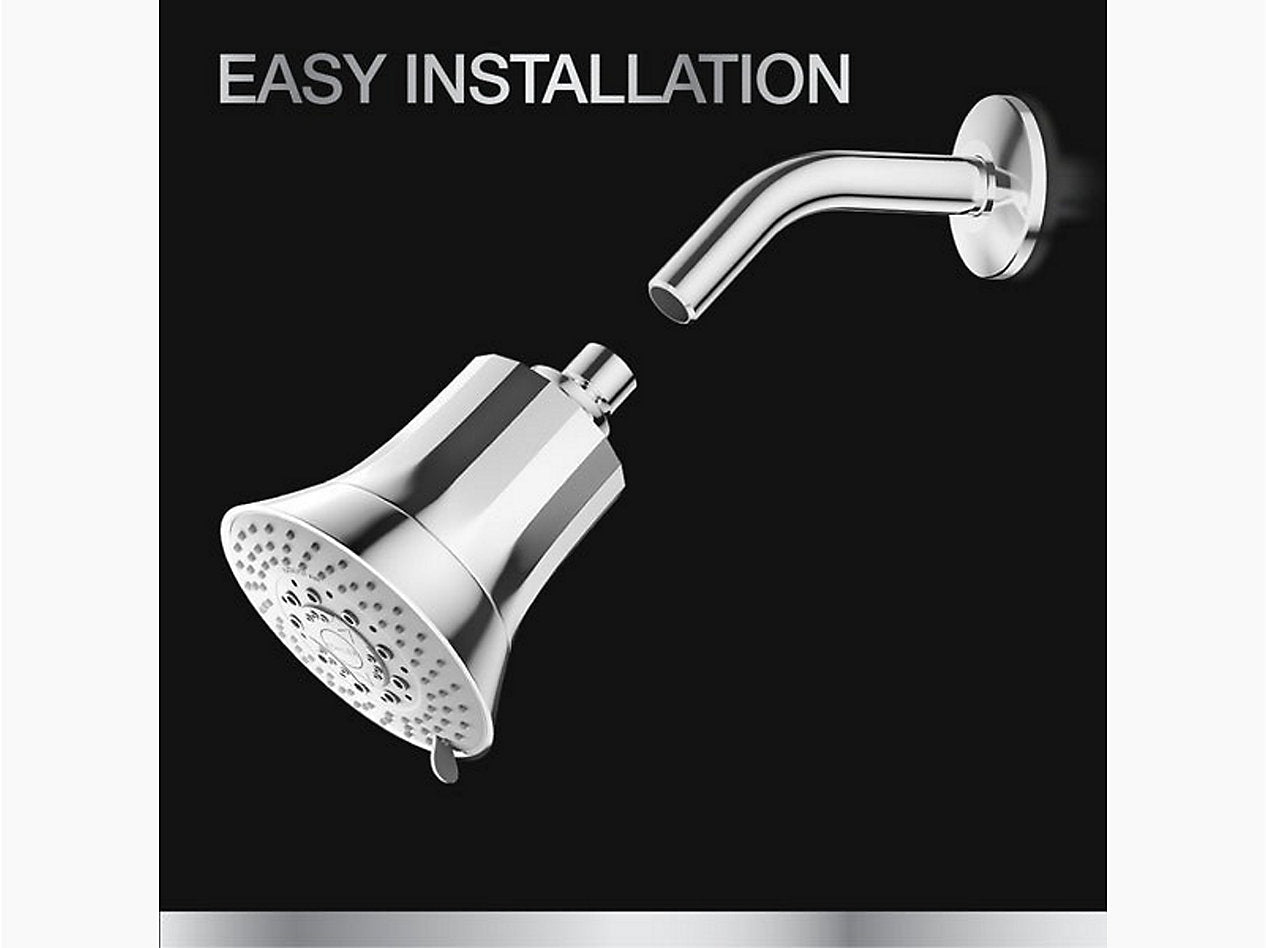 Rainduet™ Five-function filtered showerhead, 12.0 lpm