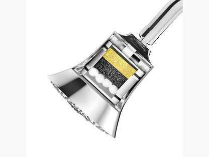 Rainduet™ Five-function filtered showerhead, 12.0 lpm