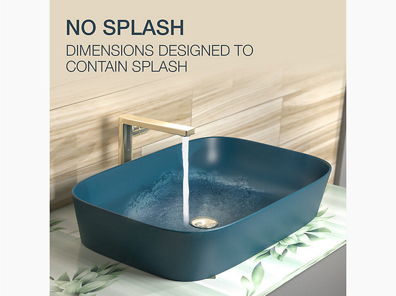 ModernLife Edge™ 60 cm rectangular vessel bathroom sink, no overflow