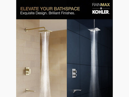 Rain Max Square 25.4 cm single-function rainhead, 22 lpm