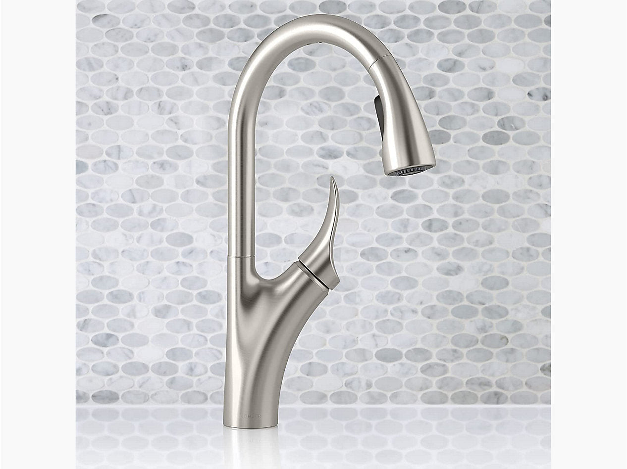 Emile™ Pull-down kitchen sink faucet with two-function sprayhead
