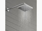 Rainduet™ Contemporary square 20 cm single-function rainhead, 8.7 lpm