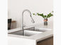 Atom™ Pull-down kitchen sink faucet with two-function sprayhead