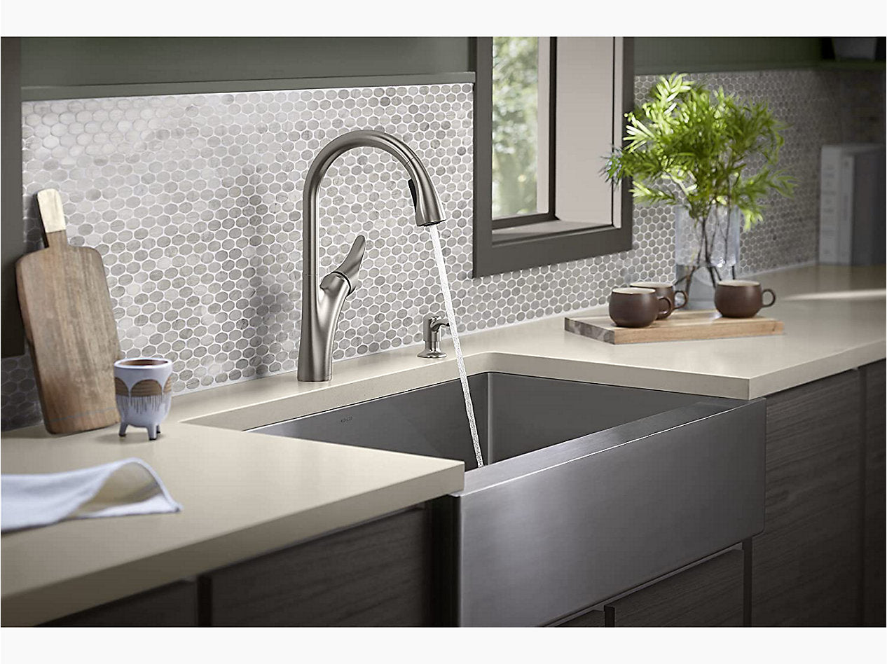 Emile™ Pull-down kitchen sink faucet with two-function sprayhead