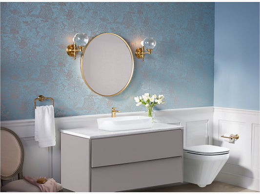 Essential 71.5 cm round framed mirror