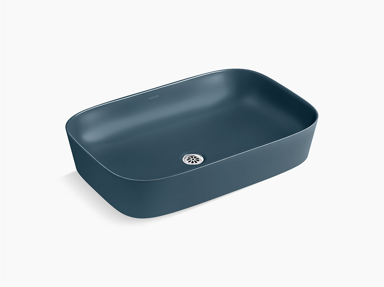 ModernLife Edge™ 60 cm rectangular vessel bathroom sink, no overflow